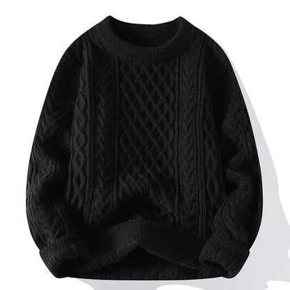 Classic Men's Pattern Crew Neck Sweater