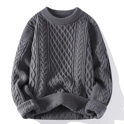 Classic Men's Pattern Crew Neck Sweater