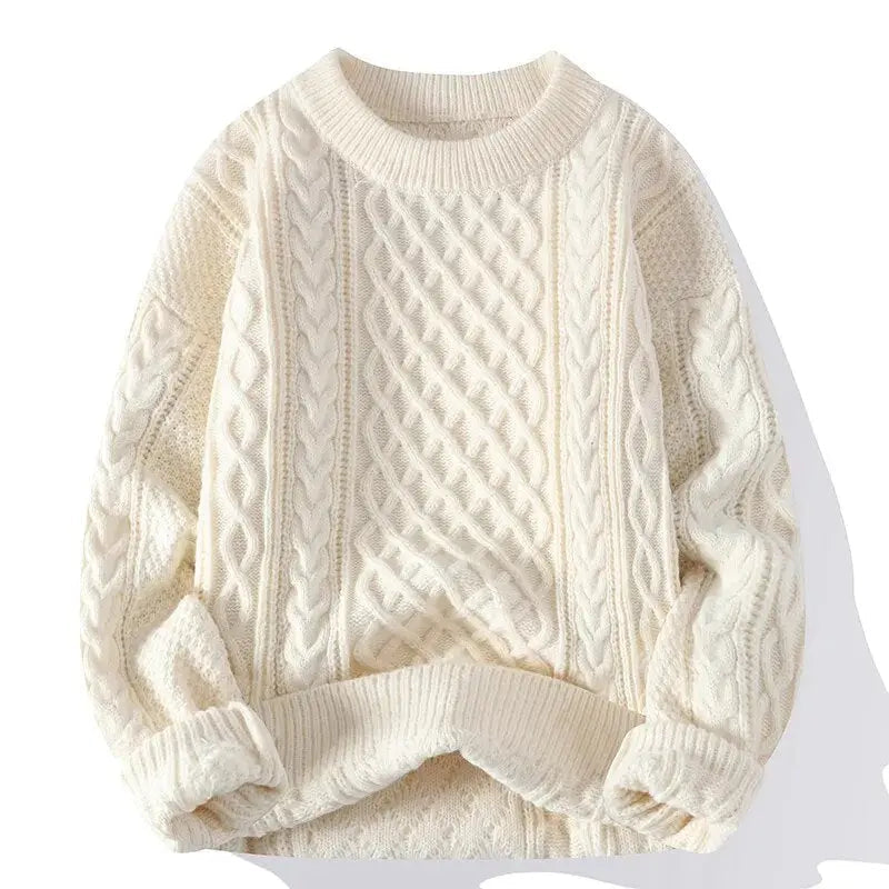 Classic Men's Pattern Crew Neck Sweater