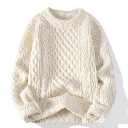 Classic Men's Pattern Crew Neck Sweater