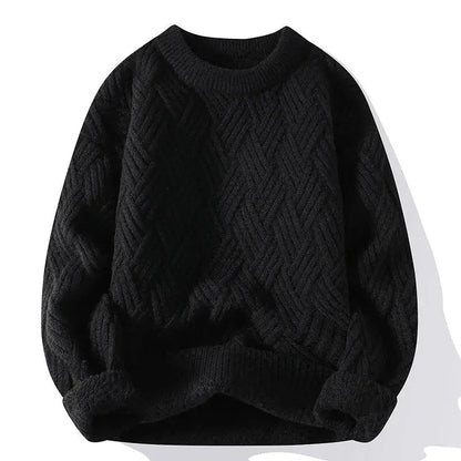 Classic Men's Pattern Crew Neck Sweater