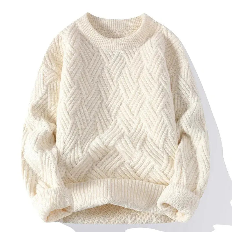 Classic Men's Pattern Crew Neck Sweater