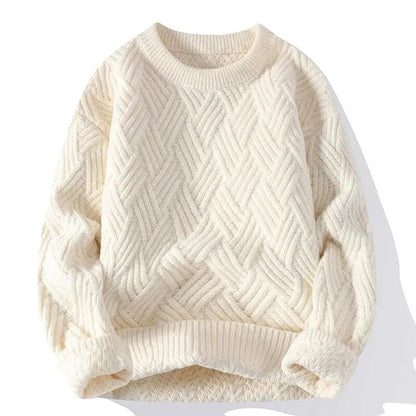 Classic Men's Pattern Crew Neck Sweater