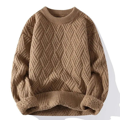 Classic Men's Pattern Crew Neck Sweater