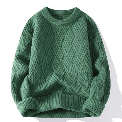 Classic Men's Pattern Crew Neck Sweater