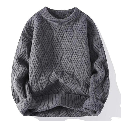 Classic Men's Pattern Crew Neck Sweater - VogeLuxe