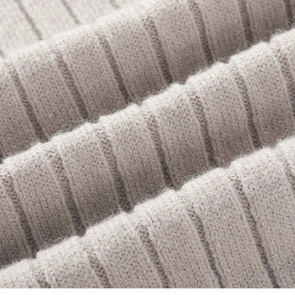 Sweater - High Collar Spun Blend & Half Zip Adjusts Fit