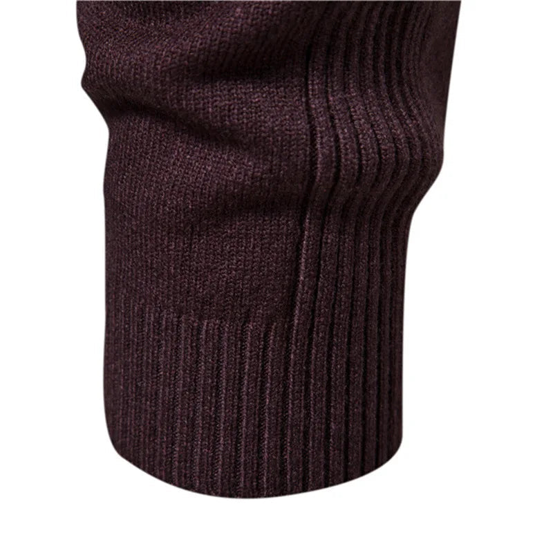 Sweater - Knit Blend Half Turtleneck And Neck Coverage