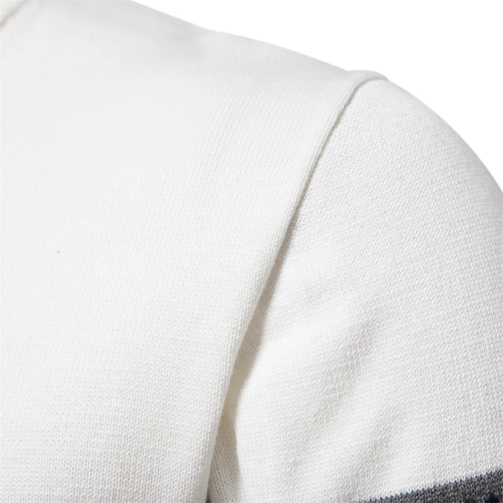 Sweater - Polyester Blend Quarter Zip And Adjustable Neck