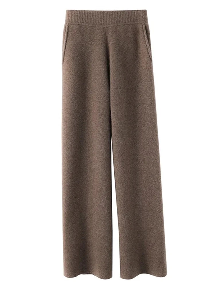 Cozy Cashmere High-Waisted Soft Pants