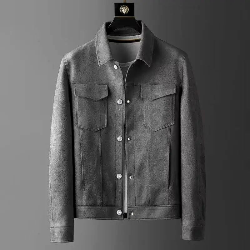 Luxury Leather Mens Coat