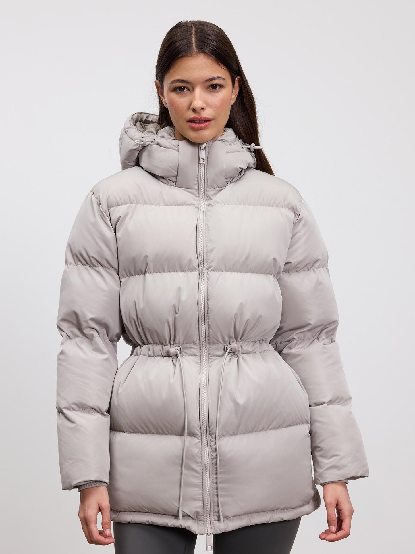 Women's Slim Fit Down Parka Coat - VogeLuxe