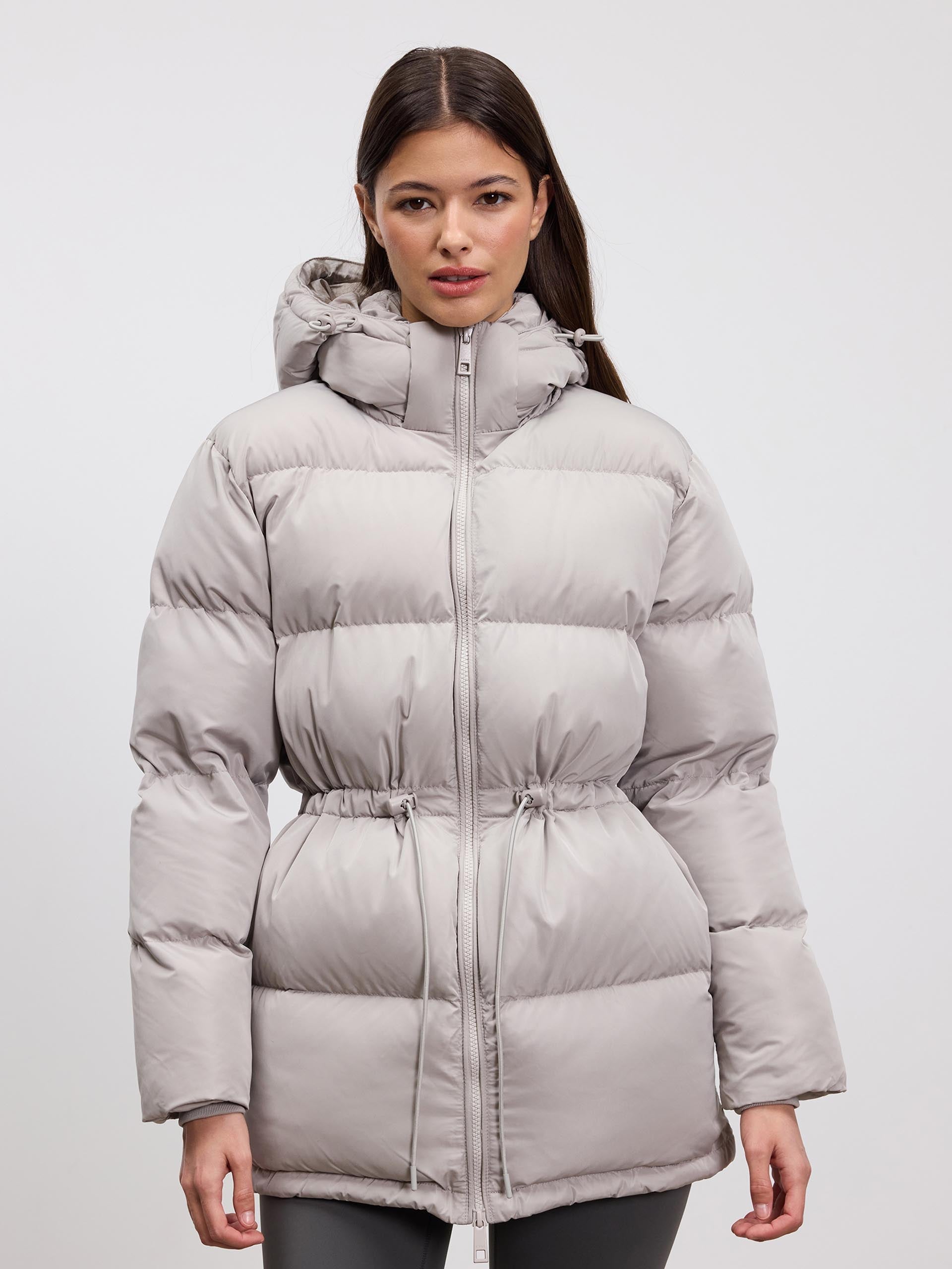 Women's Slim Fit Down Parka Coat - VogeLuxe