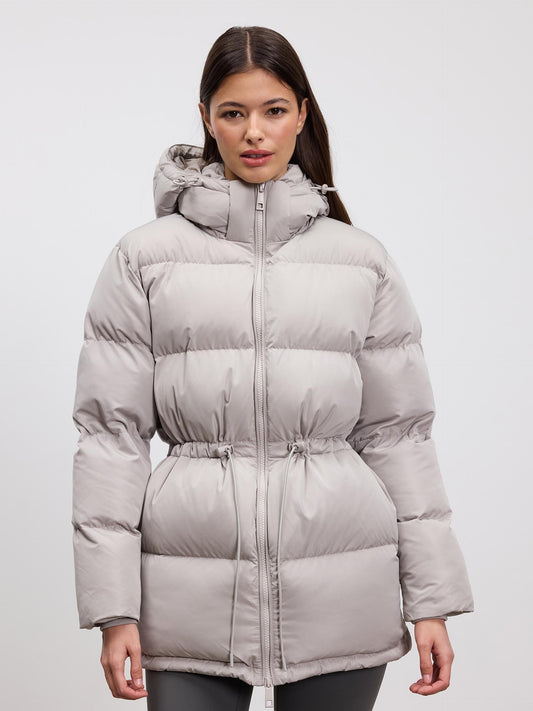 Women's Slim Fit Down Parka Coat - VogeLuxe