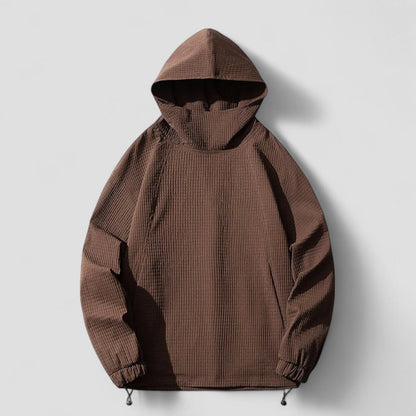 VogeLuxe | Men’s Textured Funnel Neck Hoodie
