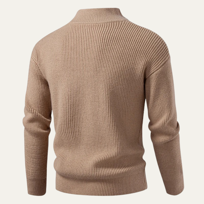 The Alberobello Men’s Winter Stand Collar Knitted Cardigan 1