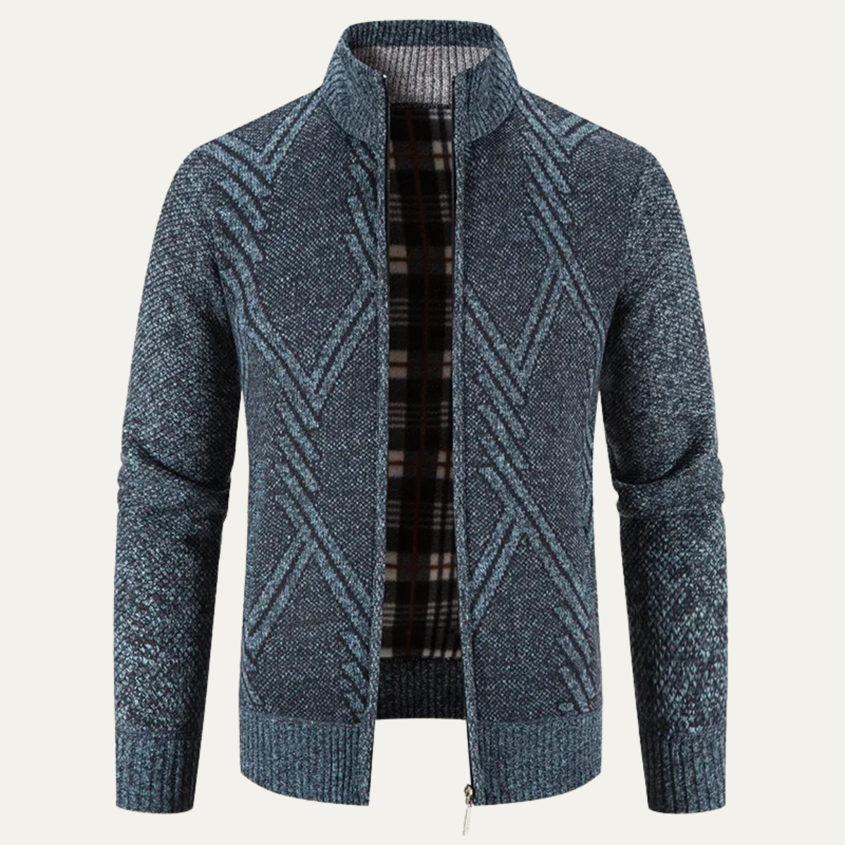 The Alford Men's Knitted Winter Zip  Cardigan 0