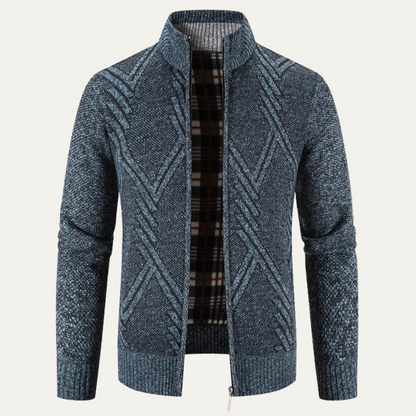 The Alford Men's Knitted Winter Zip  Cardigan 0