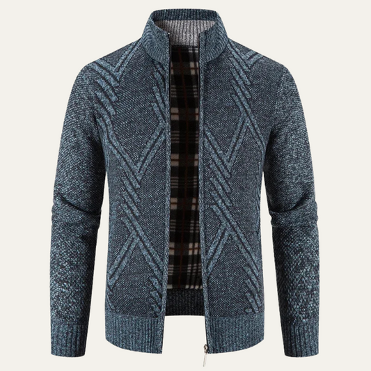 The Alford Men's Knitted Winter Zip  Cardigan 0