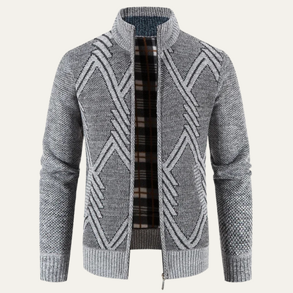 The Alford Men's Knitted Winter Zip  Cardigan 2