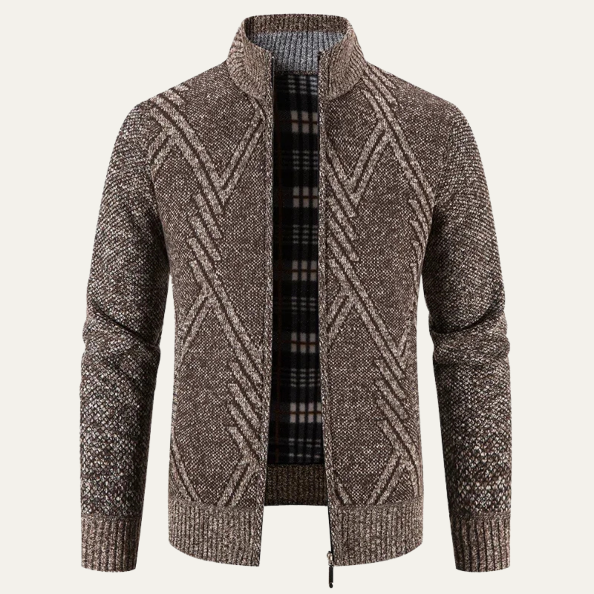 The Alford Men's Knitted Winter Zip  Cardigan 3