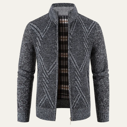 The Alford Men's Knitted Winter Zip  Cardigan 4