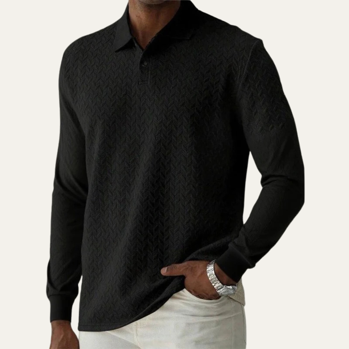 The Argyll Men's Casual Knit Business Polo Jumper 2