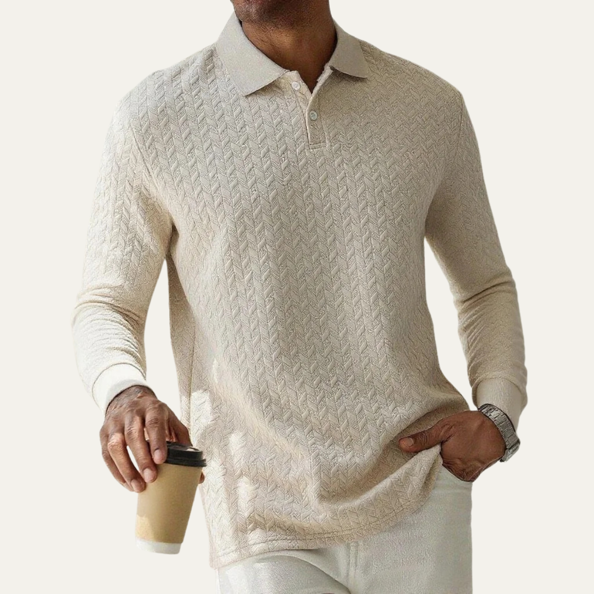 The Argyll Men's Casual Knit Business Polo Jumper 3