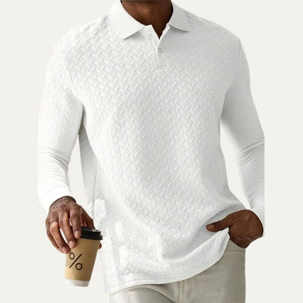 The Argyll Men's Casual Knit Business Polo Jumper 4