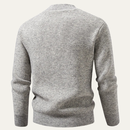 The Asciano Men’s Winter Warm Henley Knit Jumper 1