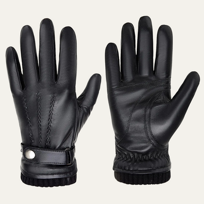 The Ashcroft Men’s Winter Fleece Lined  Leather Gloves 0