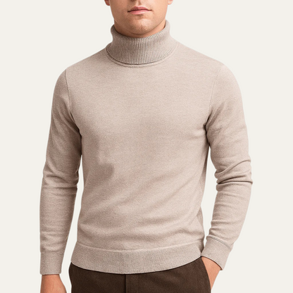 The Banbury Men's Classic Turtleneck Knit Sweater 0
