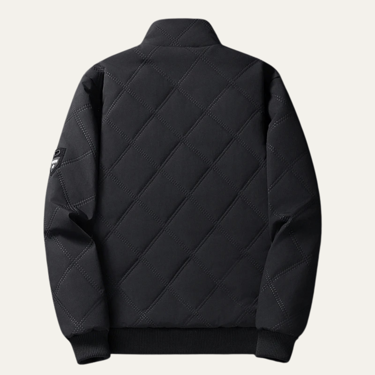 The Barbaresco Men’s Padded Zip Up  Winter Quilted Fleece Jacket 2