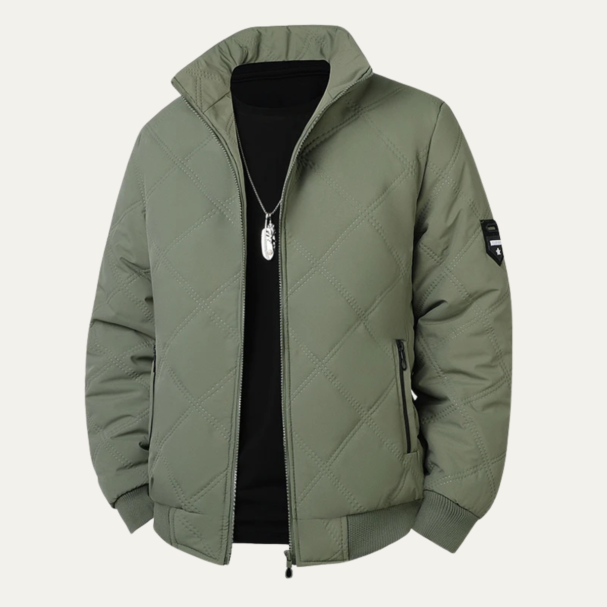 The Bardolino Men’s Casual Stand Collar Winter Quilted Jacket 5