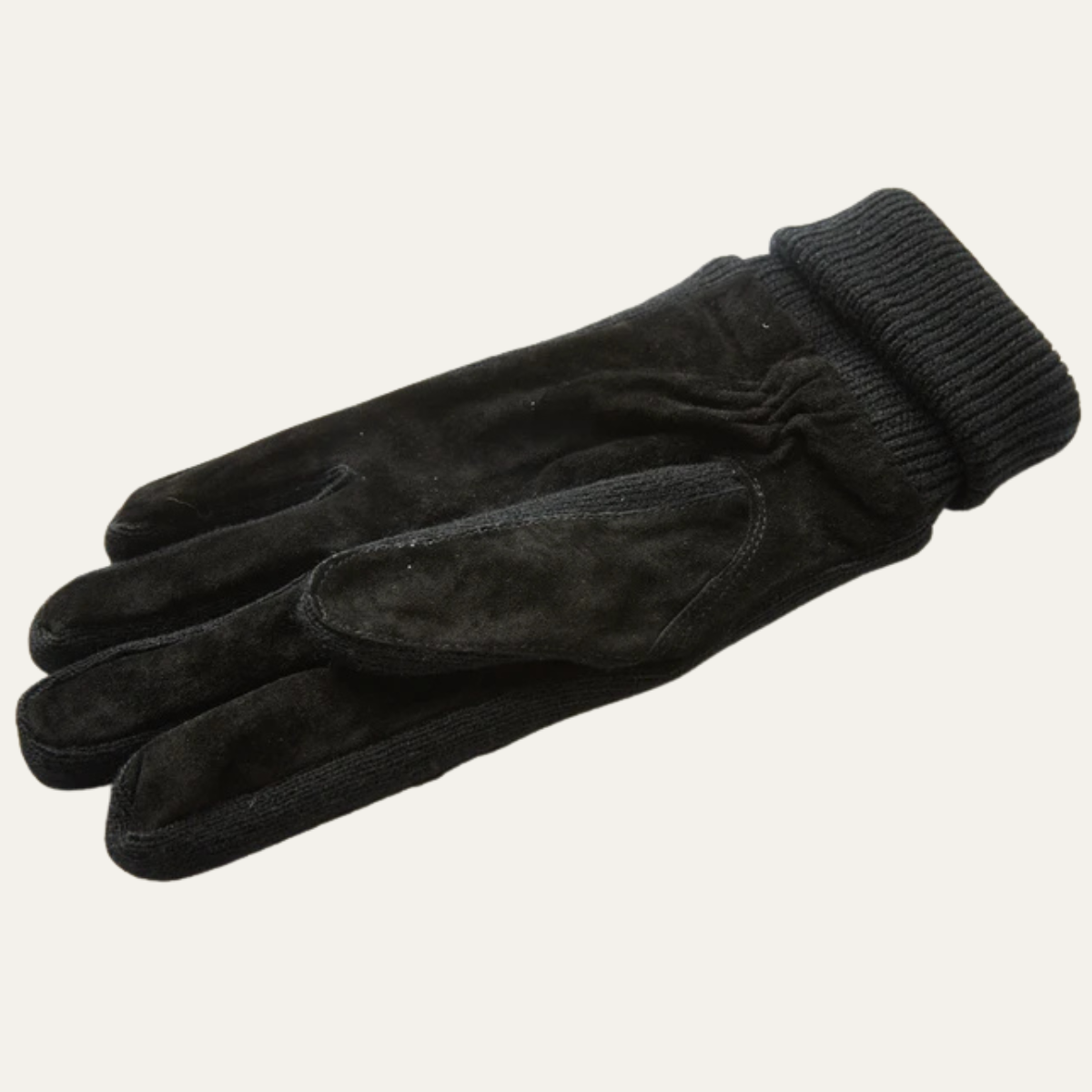 The Barolo Men’s Winter Fleece Lined Suede Gloves with Knit Cuffs 7