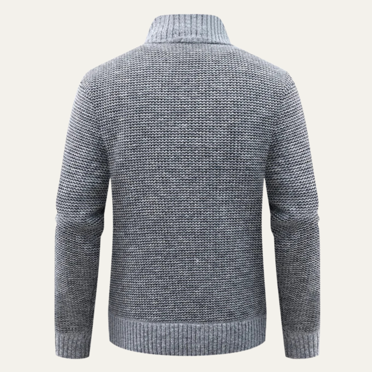 The Baveno Men’s Winter Zip Up Quilted Knit Puffer Jacket 1