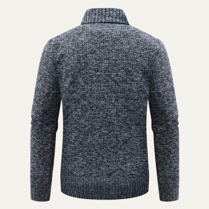 The Baveno Men’s Winter Zip Up Quilted Knit Puffer Jacket 3