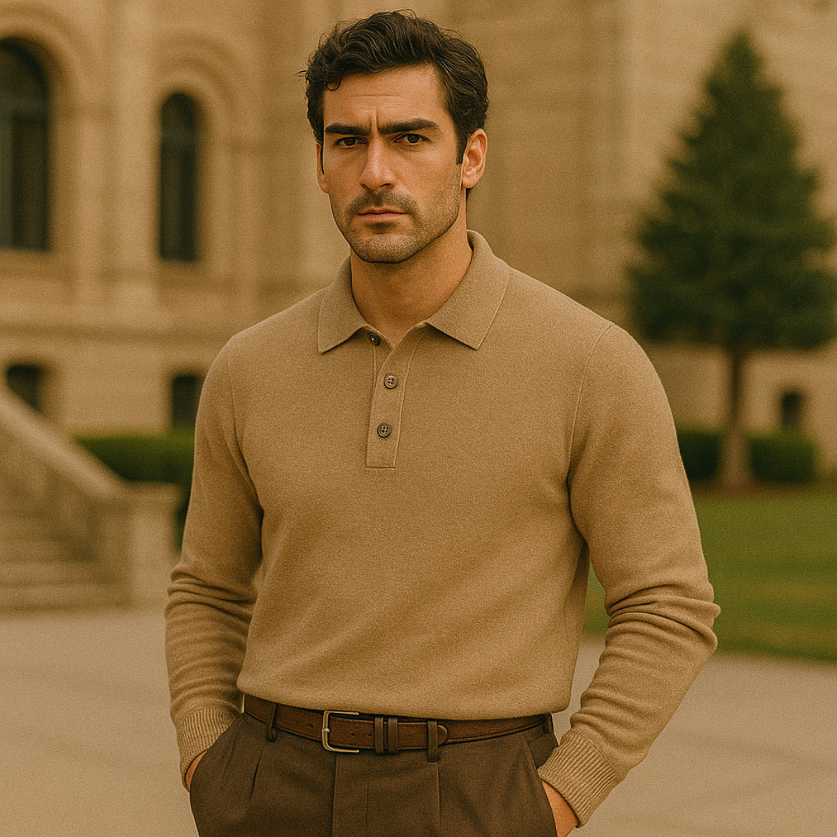 The Beaumont Cashmere Polo Shirt 4