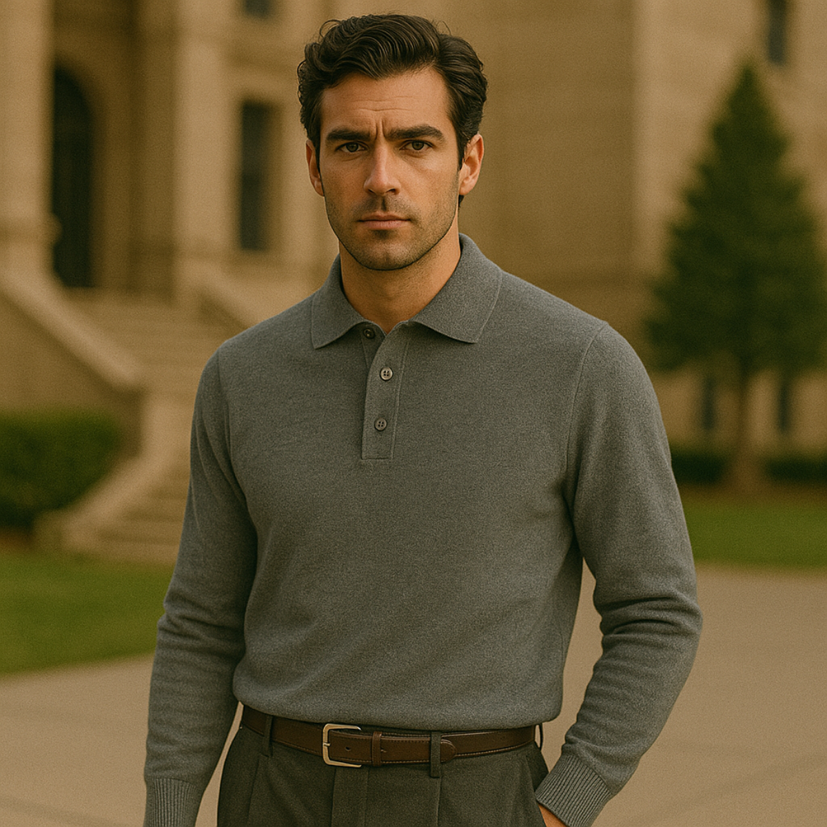 The Beaumont Cashmere Polo Shirt 5