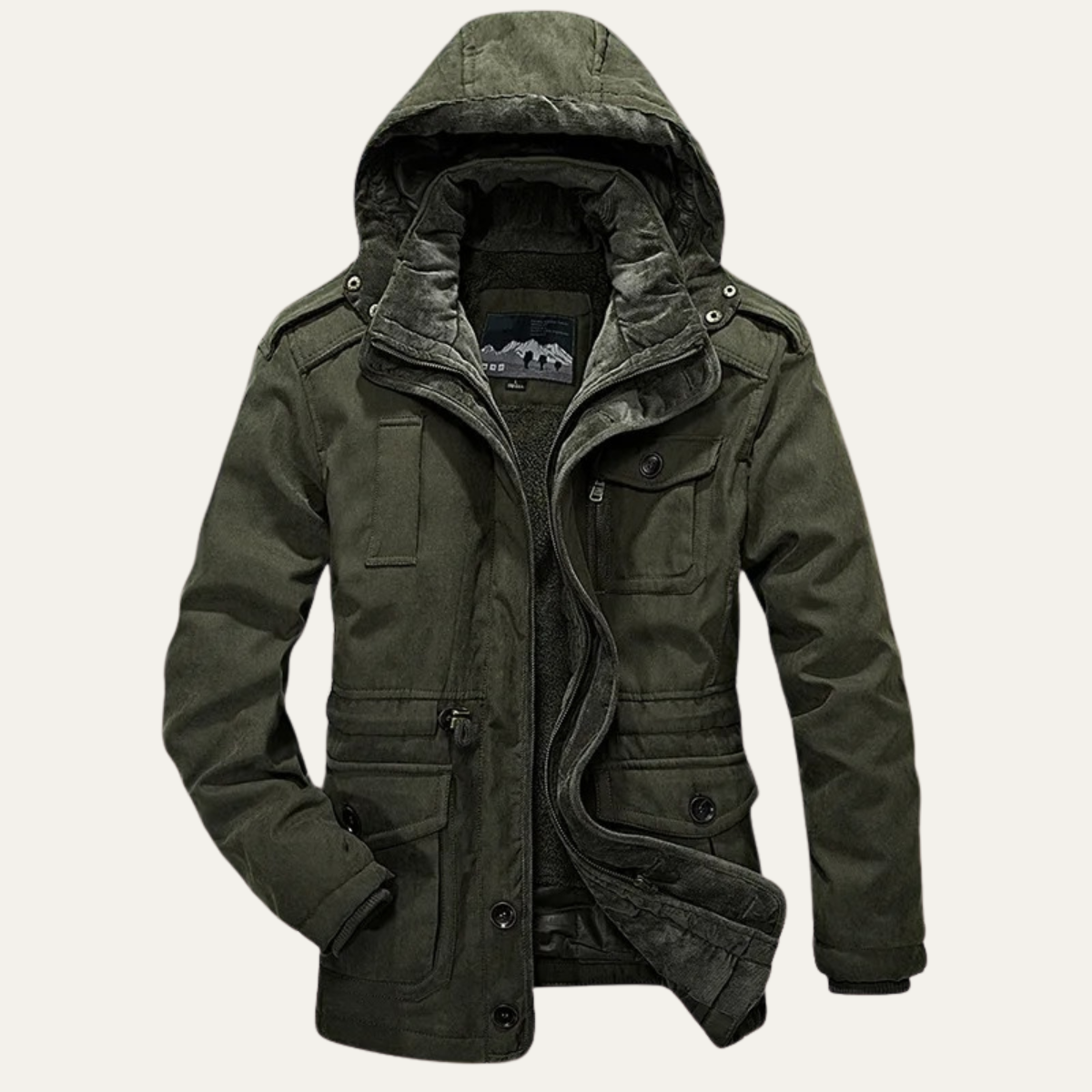 The Bellmere Men’s Insulated Winter Hooded Parka Jacket 3