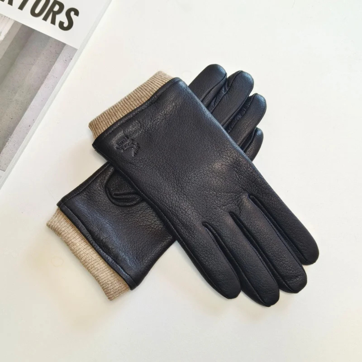 The Belvoir Men's Wool Knitted Winter Gloves 3