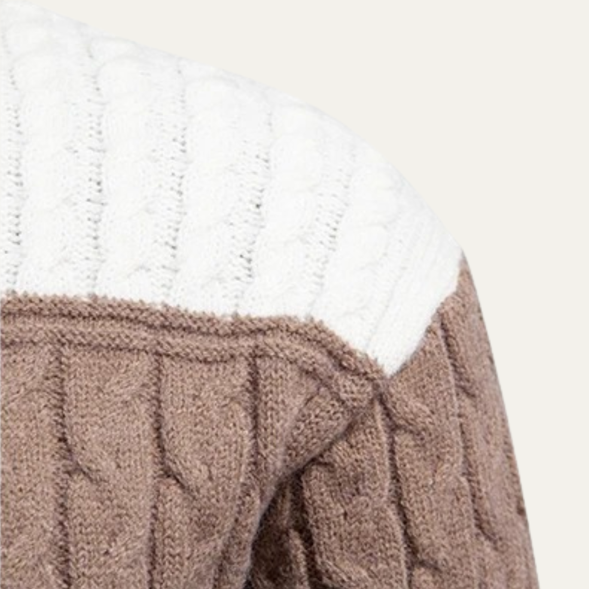 The Bevagna  Men’s Patchwork Knit Colour Block Turtleneck Jumper 2