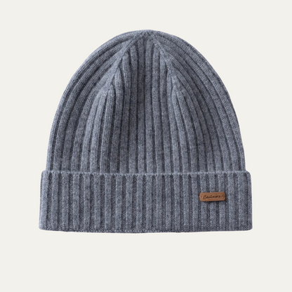 The Blackwell Men's Stylish Ribbed Knit Cashmere Beanie 6