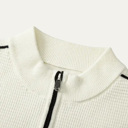 The Bologna Men’s Thick Fleece Half Zip Knitted Jumper 2