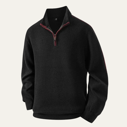 The Bologna Men’s Thick Fleece Half Zip Knitted Jumper 6