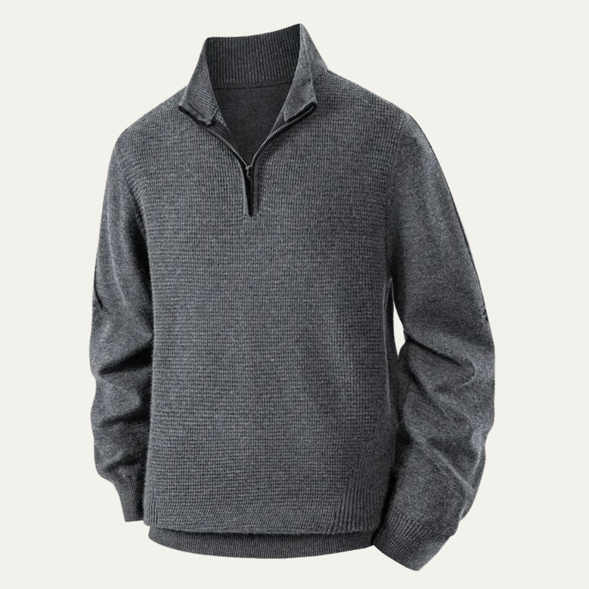 The Bologna Men’s Thick Fleece Half Zip Knitted Jumper 7