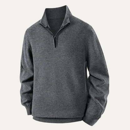 The Bologna Men’s Thick Fleece Half Zip Knitted Jumper 7
