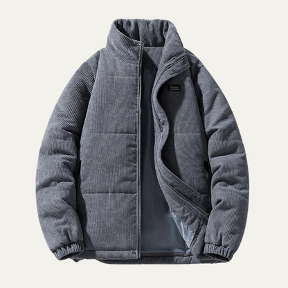 The Bolzano Men's Warm Padded Winte Corduroy Puffer Jacket 0