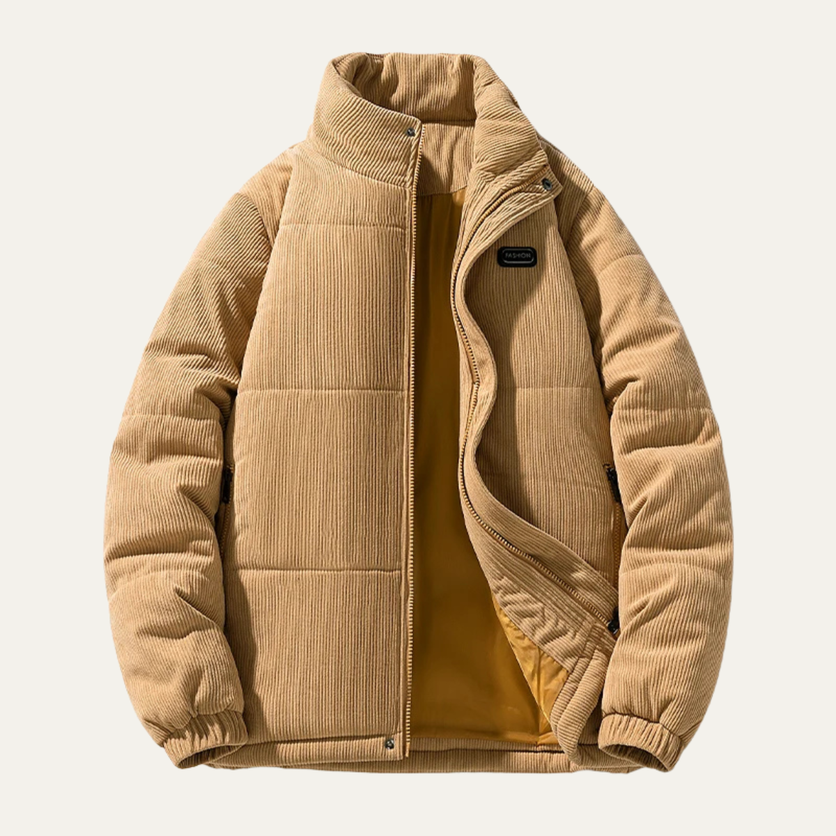 The Bolzano Men's Warm Padded Winte Corduroy Puffer Jacket 3