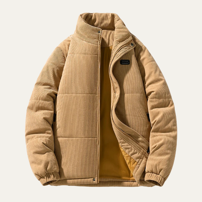 The Bolzano Men's Warm Padded Winte Corduroy Puffer Jacket 3